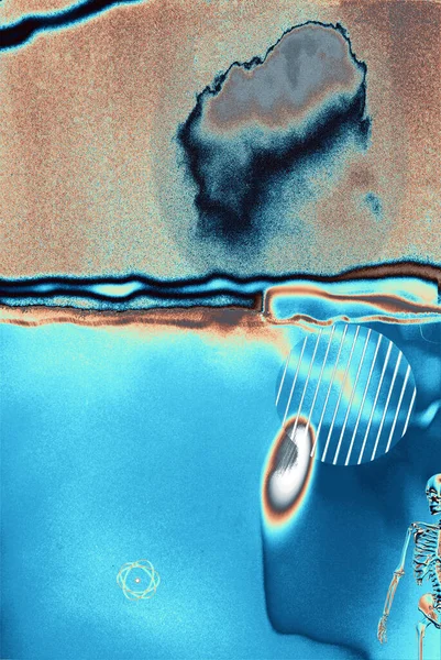 Deniz Mavi Beyaz Desenli Soyut Bir Arkaplan — Stok fotoğraf