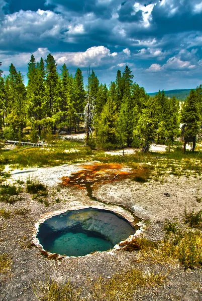 Yellowstonský Národní Park Krásný Obrázek Krajiny — Stock fotografie