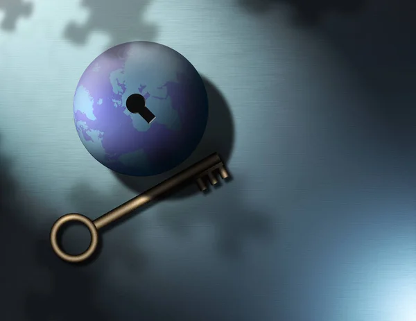 Key World Rendering — Stock Photo, Image