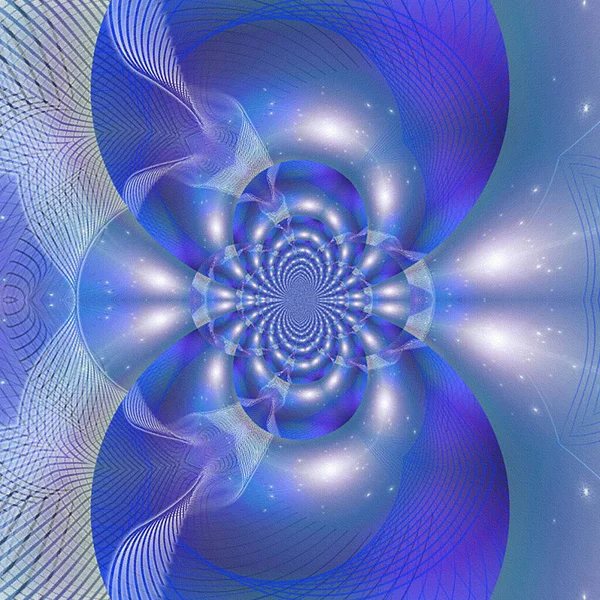 Schönes Design Blau Gefärbte Muster Fraktale Abbildung Abstrakter Hintergrund — Stockfoto