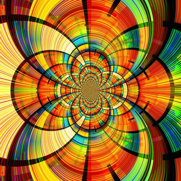 Fondo Fractal Colorido Abstracto Para Diseño Creativo —  Fotos de Stock