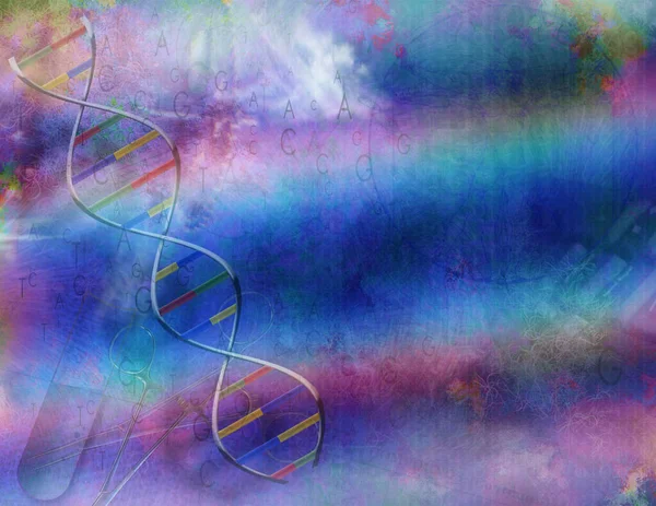 Dna Abstracte Kleurrijke Achtergrond — Stockfoto