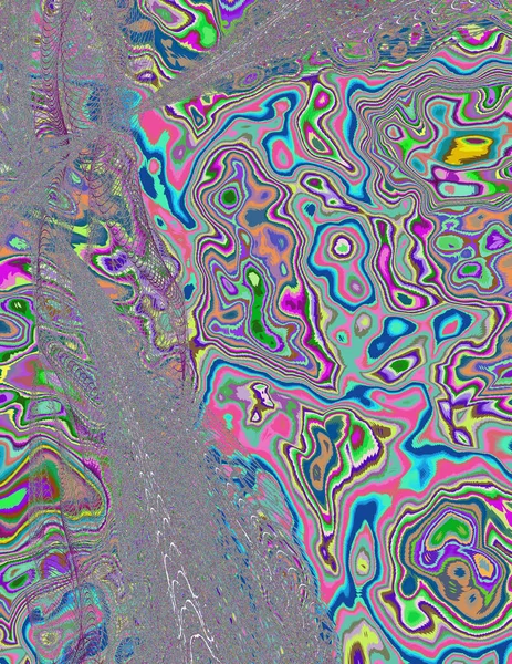 Анотація Цифрових Хвиль Сучасне Мистецтво — стокове фото