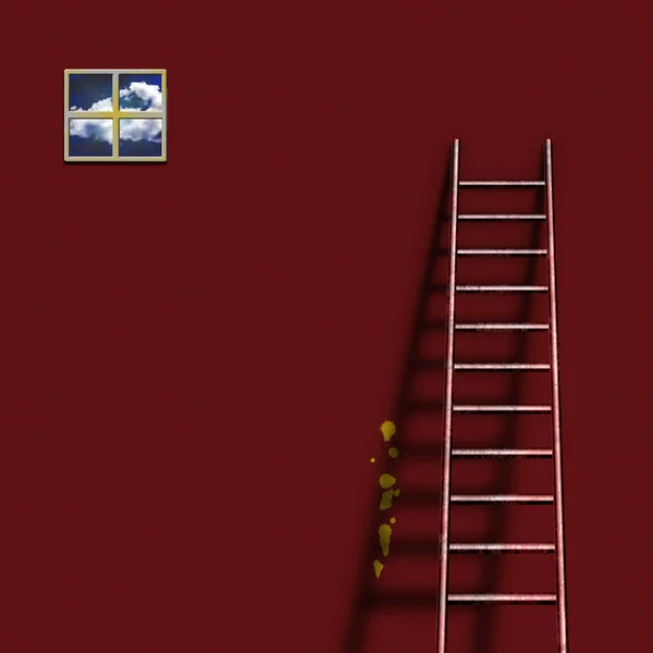 Ladder Muur — Stockfoto