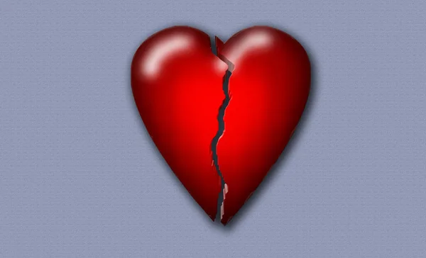 抽象的なイラスト心臓の形 — ストック写真