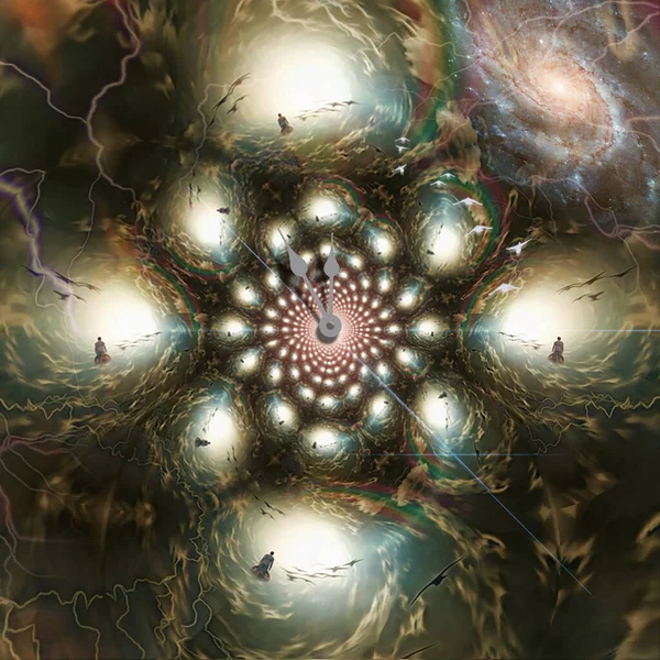 Abstracte Fractal Achtergrond Rendering — Stockfoto