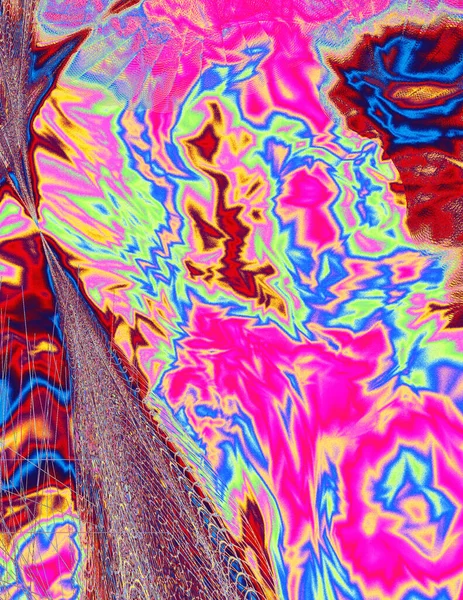 Abstracte Achtergrond Psychedelische Fractal — Stockfoto