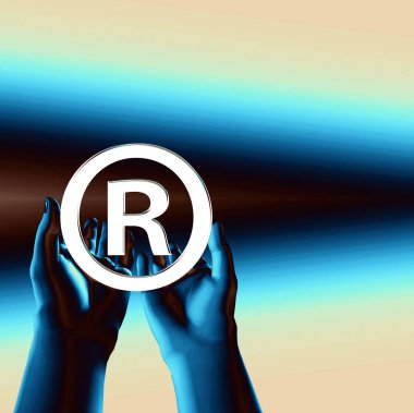 Soyut renkli arkaplanda ampul 