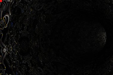 Soyut model tüneli. 3d oluşturma.