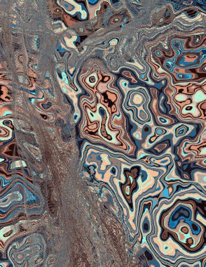 Soyut dijital dalgalar. Modern sanat.