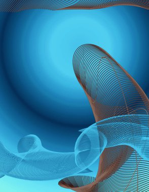 Pastel renklerde modern dijital resim.