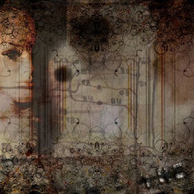 Soyut fraktal arkaplan. bilgisayar dijital çizimi.