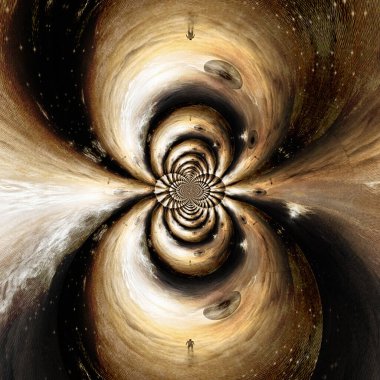 Bir su sarmalı ile soyut arkaplan