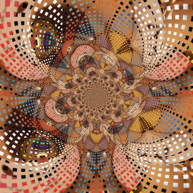 dijital soyut fraktal arkaplan