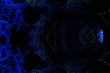 Soyut model tüneli. 3d oluşturma.