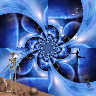 Geometrik şablonun çizimi, soyut arkaplan