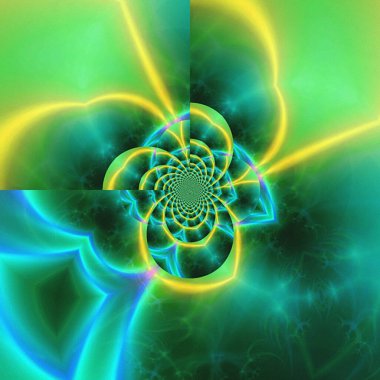 fantasy colorful fractal pattern. beautiful kaleidoscope illustration 