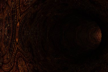 Soyut model tüneli. 3d oluşturma.