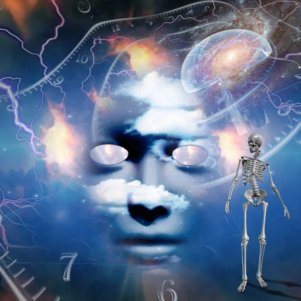 Kavramsal Modern Fütürist Soyut Renk Arkaplanı