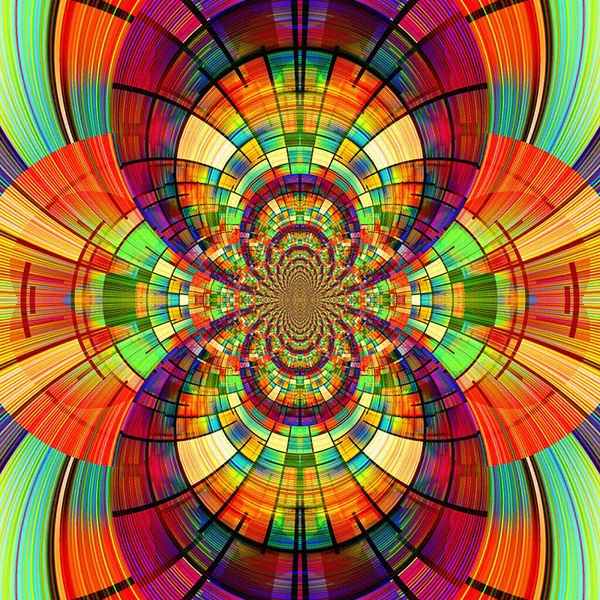 Fundo Fractal Colorido Abstrato Para Seu Design Criativo — Fotografia de Stock