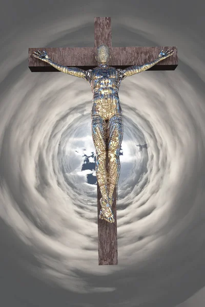 钉十字架 信仰的概念 — 图库照片