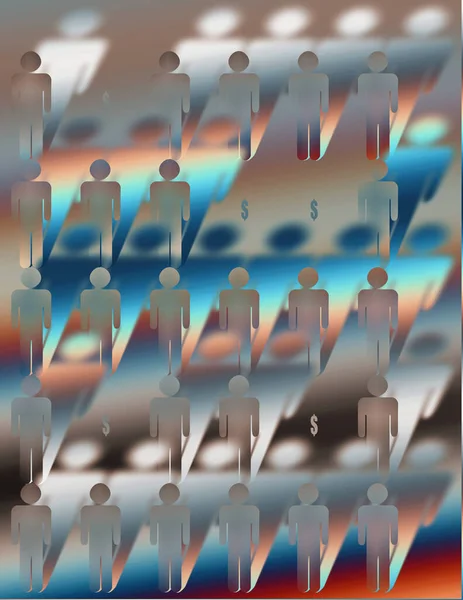 Abstract Background People Icons — Stock Photo, Image