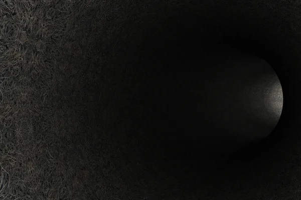 Túnel Feno Abstrato Renderização — Fotografia de Stock