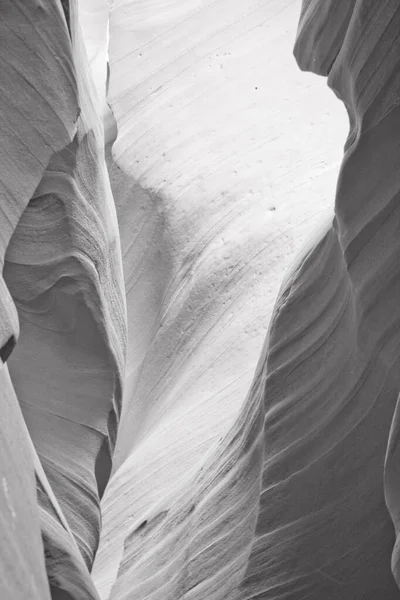 Landscape image of antelope canyon in black and white. Beautiful nature.