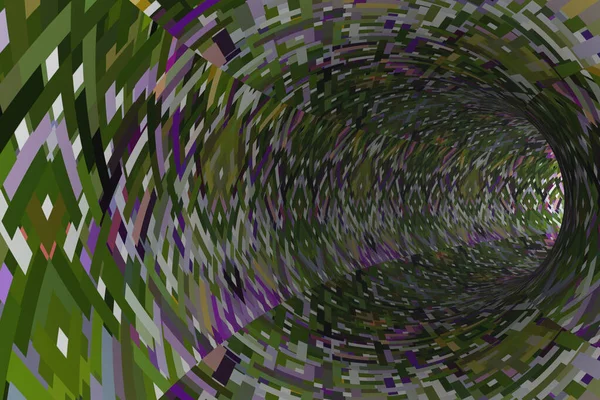 Абстрактный Тоннель Красочными Геометрическими Узорами — стоковое фото