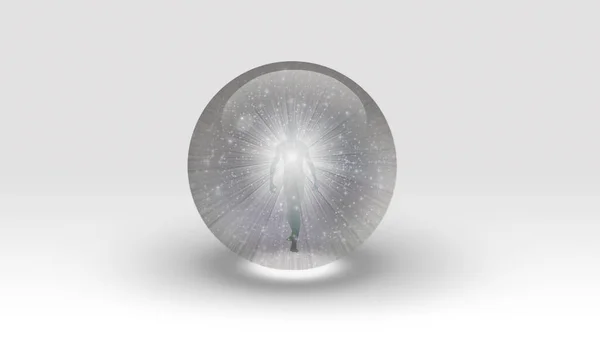 バブルの中の魂 3Dレンダリング — ストック写真