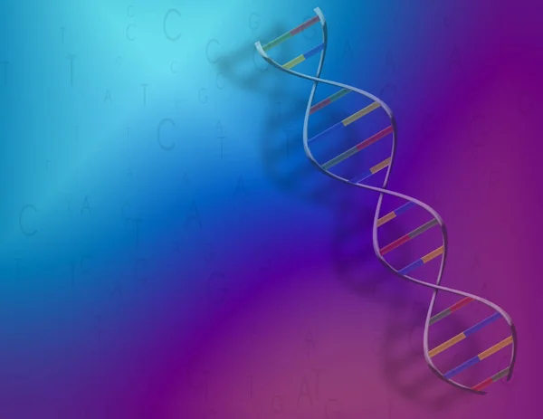 Dna Astratto Colorato Vista Sfondo — Foto Stock