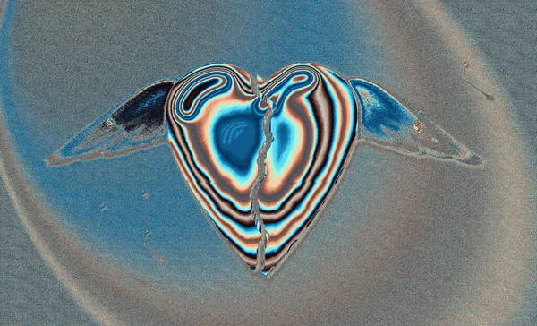 Ilustração Abstrata Forma Coração — Fotografia de Stock