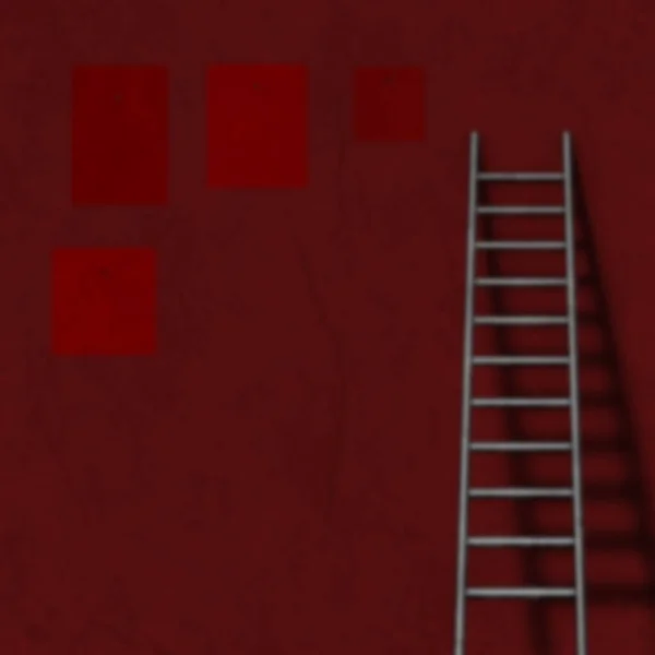 Red Wall Ladder — Stock Photo, Image