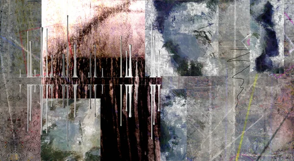 Bunte Dimensionale Abstrakte Malerei Für Hintergrund — Stockfoto