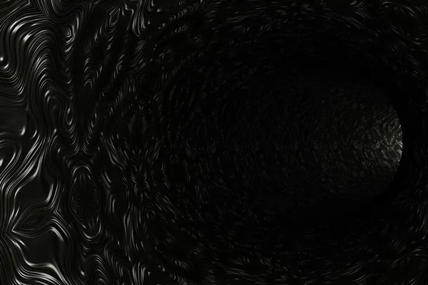 Abstraktní Kovový Tunel Vykreslování — Stock fotografie