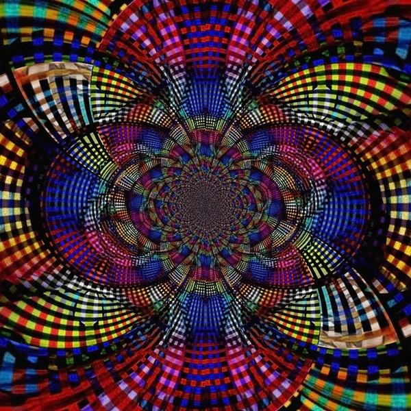 Fantasy Colorful Fractal Pattern Beautiful Kaleidoscope Illustration — Stock Photo, Image