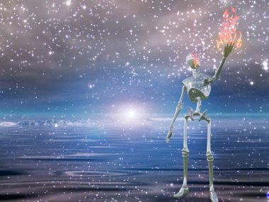 Siyah gökkuşaklı maske