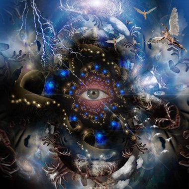 Kavramsal Modern Fütürist Soyut Renk Arkaplanı