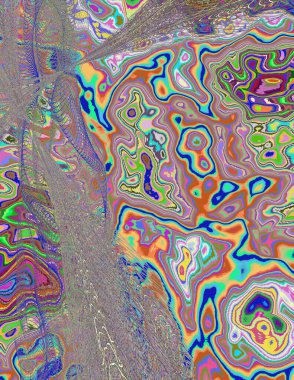 Soyut dijital dalgalar. Modern sanat.