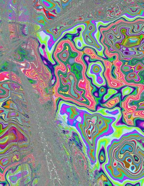 Soyut dijital dalgalar. Modern sanat.