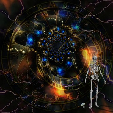 yaratıcı grafik tasarımı için soyut fraktal arkaplan oluşturuldu