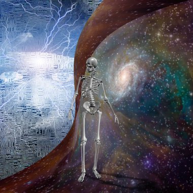 Soyut resim. Meleğin kanatları