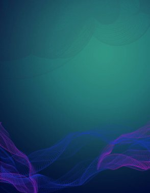 Soyut dijital dalgalar. Modern sanat.