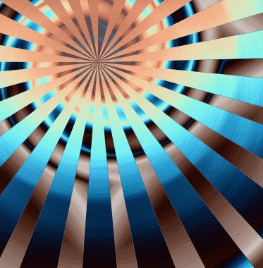 İnsan kafasının arka planının soyut ve canlı kavramsal çizimi