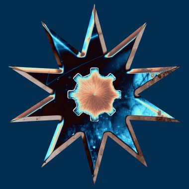 Kavramsal Atom Gelecekçi Soyut Renk Arkaplanı