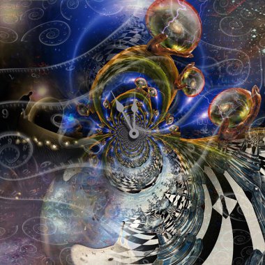 Soyut arkaplan. Bir grafik tasarımı için bu illüstrasyonun fraktal ögeleri.