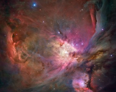 Canlı uzay arkaplanı. 3B görüntüleme.