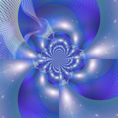 güzel tasarım mavi desen, fraktal illüstrasyon, soyut arkaplan