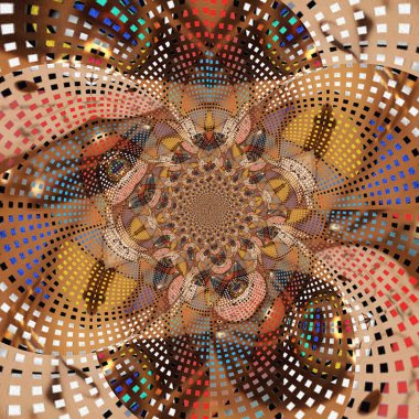 dijital soyut fraktal arkaplan