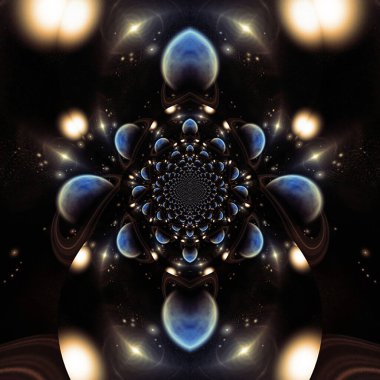 Yaratıcı tasarımın için soyut renkli fraktal arkaplan